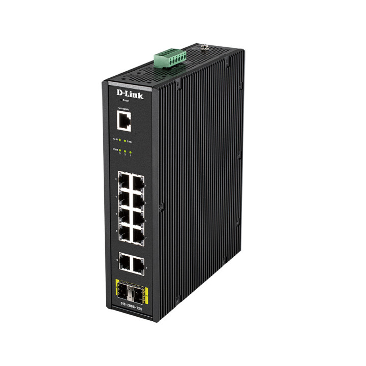 D-Link DIS-200G-12S switch de rede Gerido L2 Gigabit Ethernet (10 100 1000) Preto