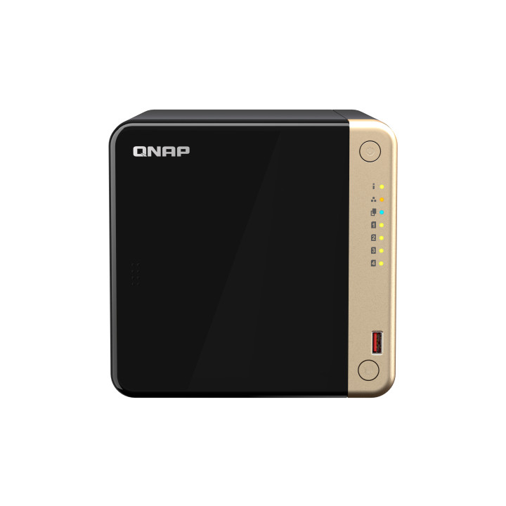 QNAP TS-464 NAS Tower Ethernet LAN Preto N5095