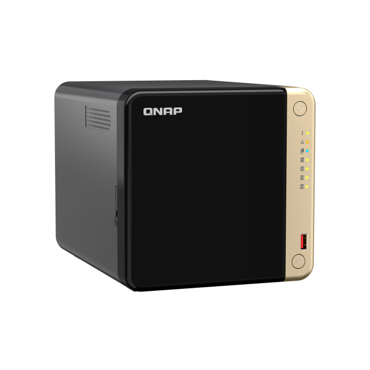 QNAP TS-464 NAS Tower Ethernet LAN Preto N5095