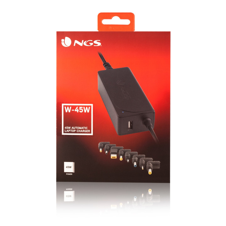 NGS W-45W adaptador e transformador Interior Preto