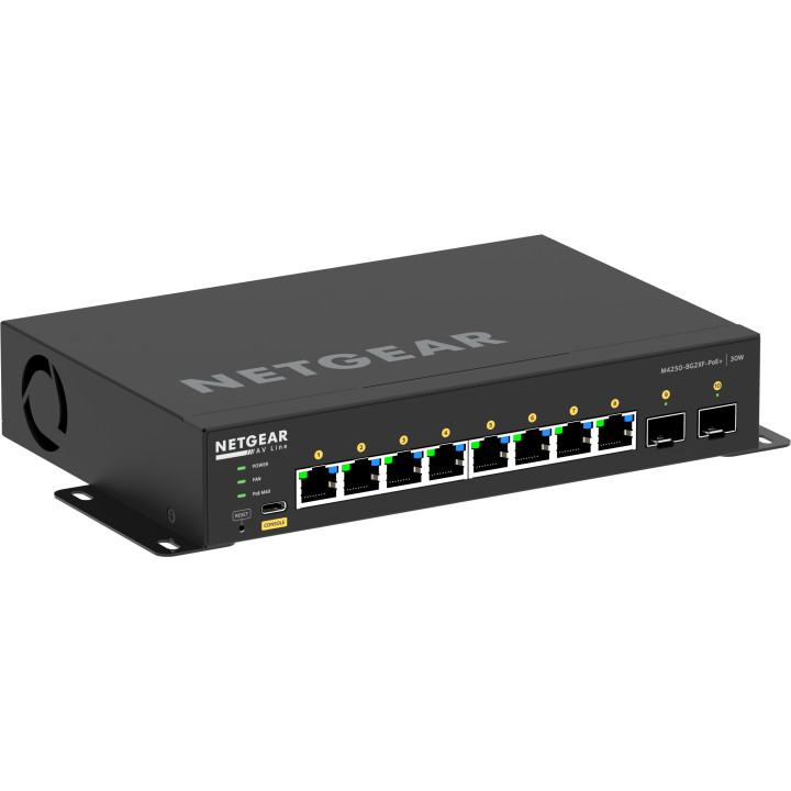 NETGEAR GSM4210PX-100EUS switch de rede Gerido L2 L3 Gigabit Ethernet (10 100 1000) Power over Ethernet (PoE) Preto