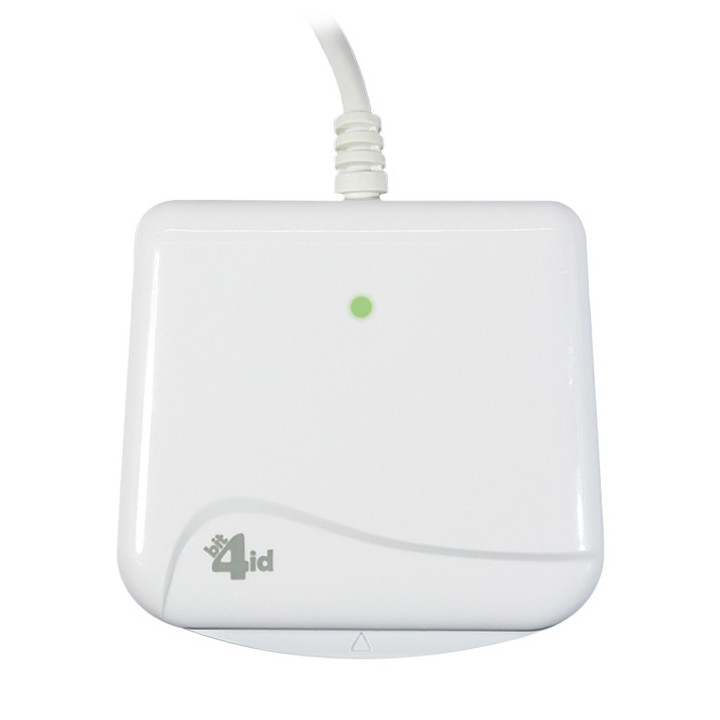 Bit4id miniLector EVO leitor de cartões magnéticos Branco USB