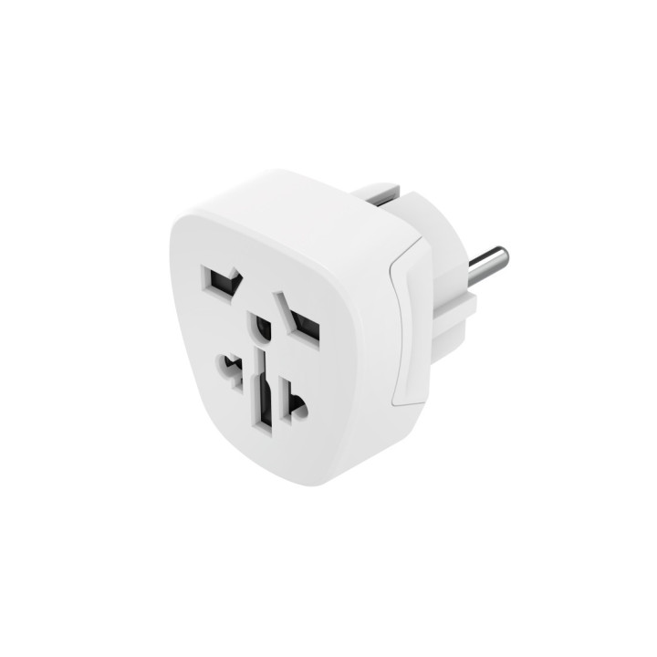 Hama 00223456 adaptador de energia Tipo E F híbrido Universal Branco