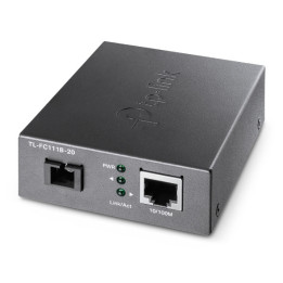 TP-Link TL-FC111B-20 conversor de rede de média 100 Mbit s Modo único Preto