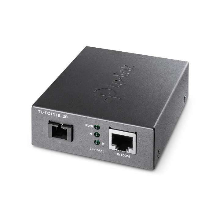 TP-Link TL-FC111B-20 conversor de rede de média 100 Mbit s Modo único Preto