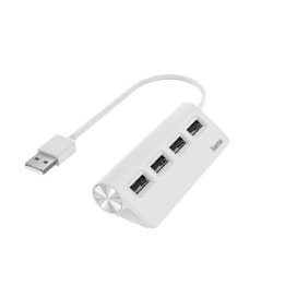 Hama 00200120 hub de interface USB 2.0 480 Mbit s Branco