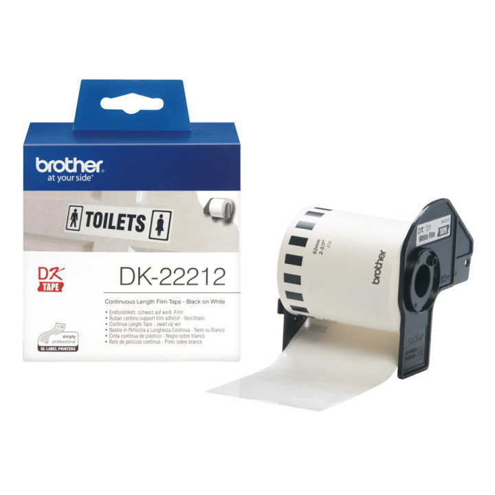 Brother DK-22212 etiquetadora Preto sobre branco