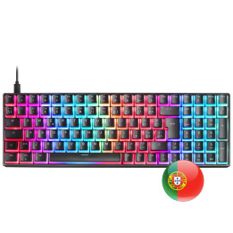 Mars Gaming MKULTRA teclado USB Português Preto
