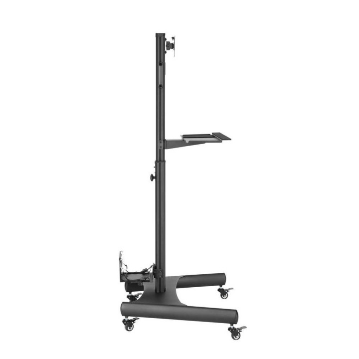 Napofix SW9100B mesa & suporte audiovisual Preto Tela plana Carrinho multimédia
