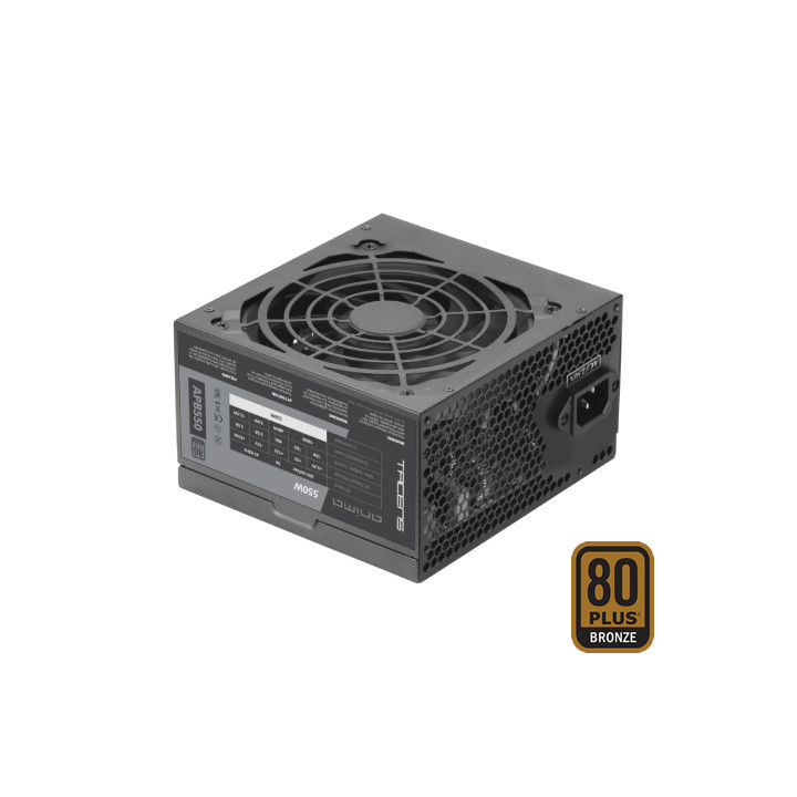 Tacens APB550B fonte de alimentação 550 W 20+4 pin ATX ATX Preto
