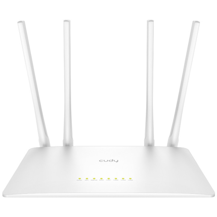 Cudy WR1200 router sem fios Fast Ethernet Dual-band (2,4 GHz   5 GHz) Branco