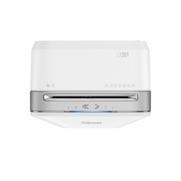 Fellowes Powershred LX201 destruidora de papel Trituração micro-corte 23 cm Branco