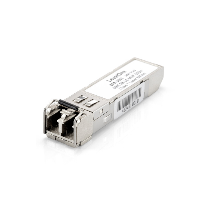 LevelOne SFP-3001 módulo de transcetor de rede Fibra ótica 1250 Mbit s 850 nm
