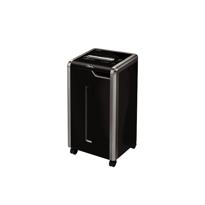 Fellowes 325Ci destruidora de papel Trituração transversal 24 cm Preto, Prateado