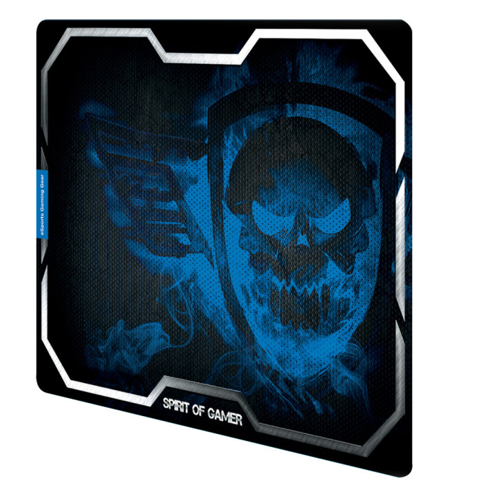 Spirit of Gamer Smokey Skull Tapete Gaming Preto, Azul