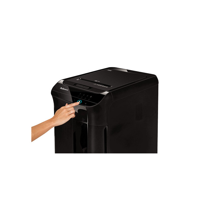 Fellowes AutoMax 350C destruidora de papel Trituração transversal 23 cm Preto