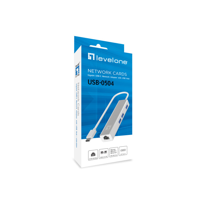 LevelOne USB-0504 cartão de rede Ethernet 1000 Mbit s