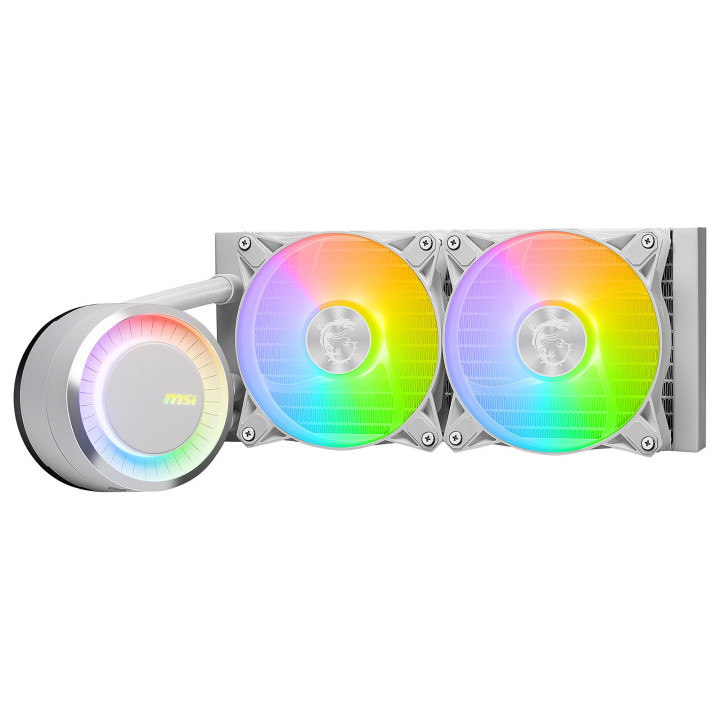 MSI MAG CORELIQUID E240 WHITE Sistema de Arrefecimento de Computador Placa mãe, Processador Kit de arrefecimento líquido 12 cm