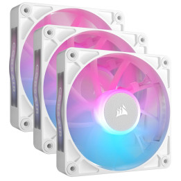 Corsair iCUE LINK RX120 RGB Caixa de computador Ventoinha 12 cm Branco 3 unidade(s)