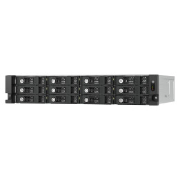 QNAP TL-R1200PES-RP Caixa para Discos Rígidos Compartimento HDD SSD Preto, Cinzento 2.5 3.5"