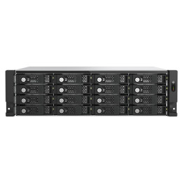 QNAP TL-R1600PES-RP Caixa para Discos Rígidos Compartimento HDD SSD Preto, Cinzento 2.5 3.5"
