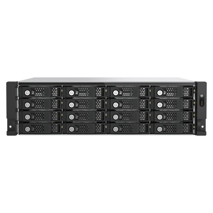 QNAP TL-R1600PES-RP Caixa para Discos Rígidos Compartimento HDD SSD Preto, Cinzento 2.5 3.5"