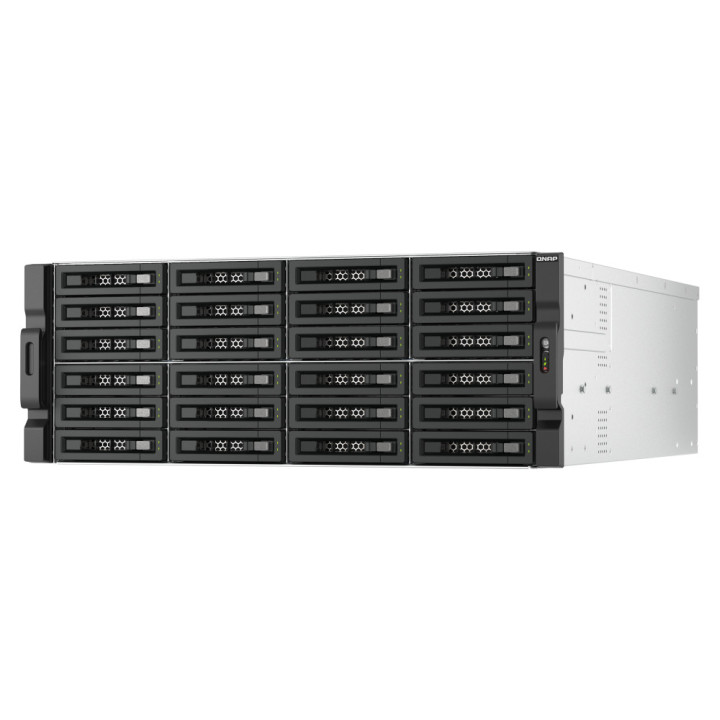 QNAP TL-R2400PES-RP Caixa para Discos Rígidos Compartimento HDD SSD Preto, Cinzento 2.5 3.5"
