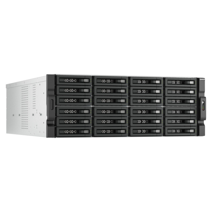 QNAP TL-R2400PES-RP Caixa para Discos Rígidos Compartimento HDD SSD Preto, Cinzento 2.5 3.5"