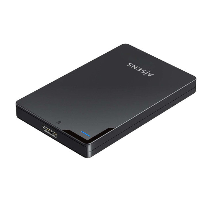 AISENS ASE-2520B Caixa para Discos Rígidos Caixa de disco rígido Preto 2.5" Energia por USB