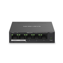 Mercusys MS105GP switch de rede Gigabit Ethernet (10 100 1000) Power over Ethernet (PoE) Preto
