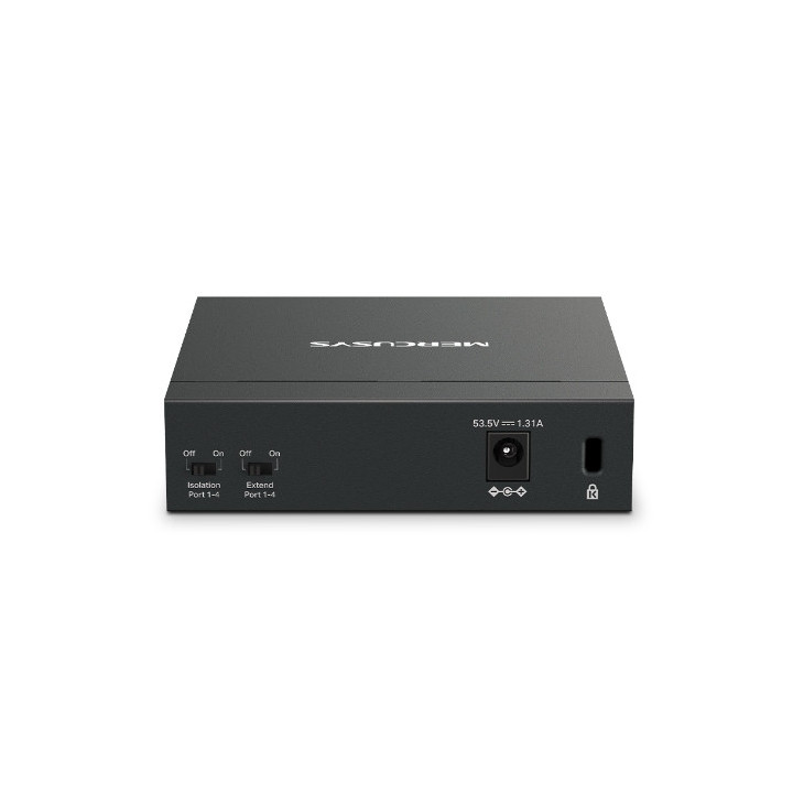 Mercusys MS105GP switch de rede Gigabit Ethernet (10 100 1000) Power over Ethernet (PoE) Preto