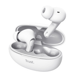 Trust Yavi Auscultadores True Wireless Stereo (TWS) Intra-auditivo Chamadas Música USB Type-C Bluetooth Branco