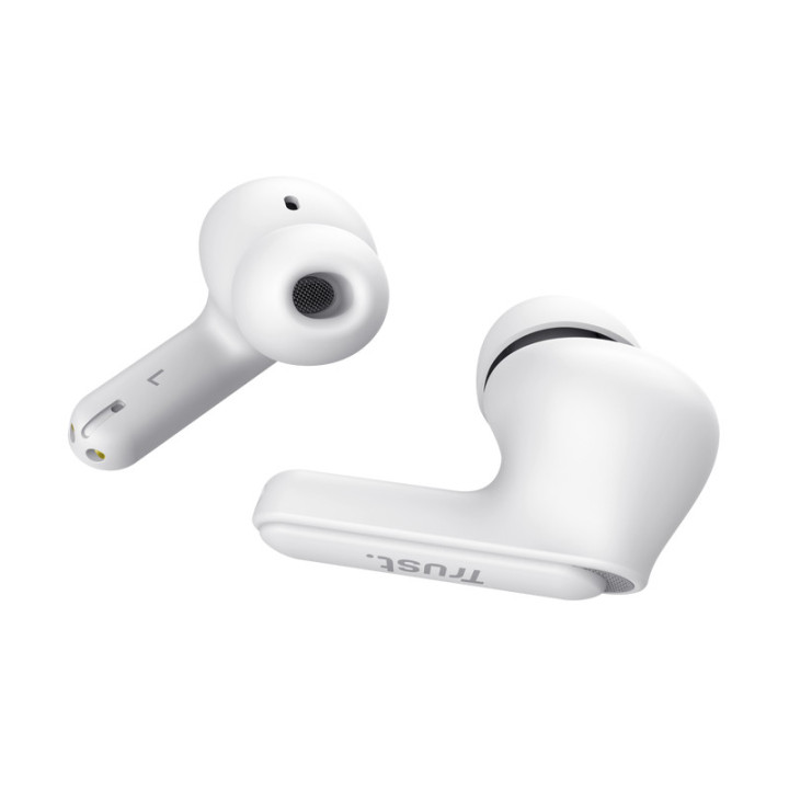 Trust Yavi Auscultadores True Wireless Stereo (TWS) Intra-auditivo Chamadas Música USB Type-C Bluetooth Branco