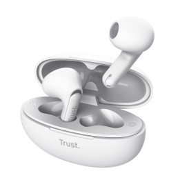 Trust Yavi Auscultadores True Wireless Stereo (TWS) Intra-auditivo Chamadas Música USB Type-C Bluetooth Branco