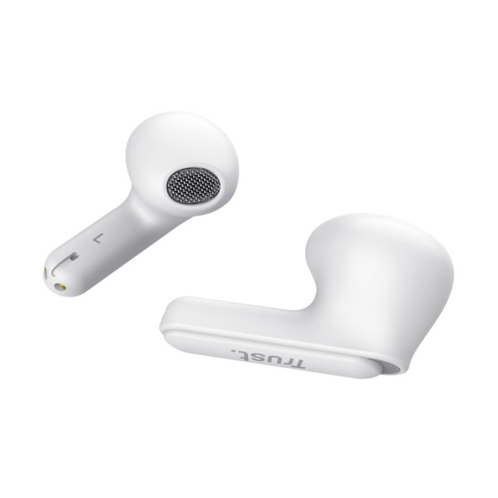 Trust Yavi Auscultadores True Wireless Stereo (TWS) Intra-auditivo Chamadas Música USB Type-C Bluetooth Branco