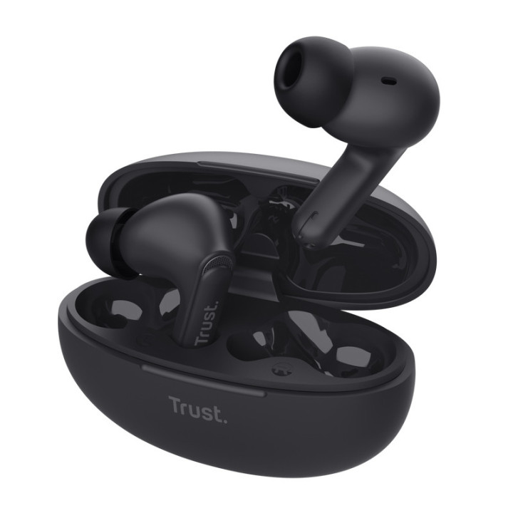 Trust Yavi Auscultadores True Wireless Stereo (TWS) Intra-auditivo Chamadas Música USB Type-C Bluetooth Preto