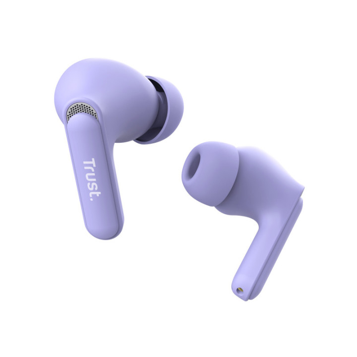 Trust Yavi Auscultadores True Wireless Stereo (TWS) Intra-auditivo Chamadas Música USB Type-C Bluetooth Roxo