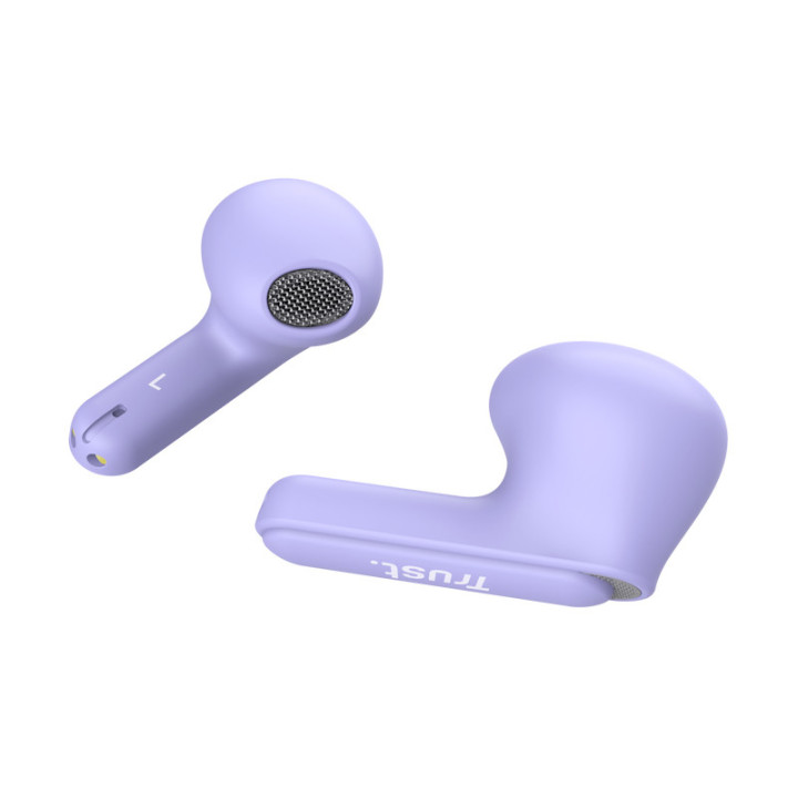 Trust Yavi Auscultadores True Wireless Stereo (TWS) Intra-auditivo Chamadas Música USB Type-C Bluetooth Roxo