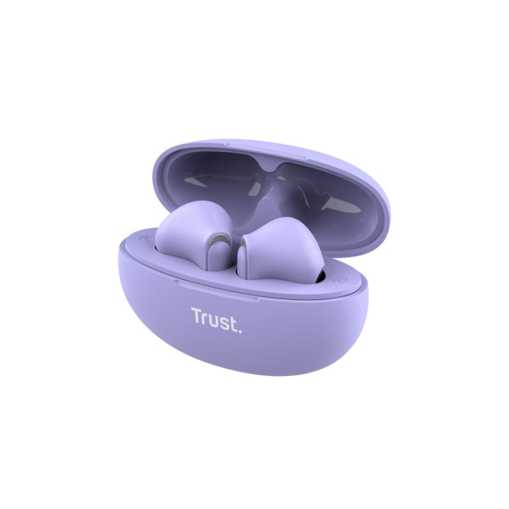 Trust Yavi Auscultadores True Wireless Stereo (TWS) Intra-auditivo Chamadas Música USB Type-C Bluetooth Roxo