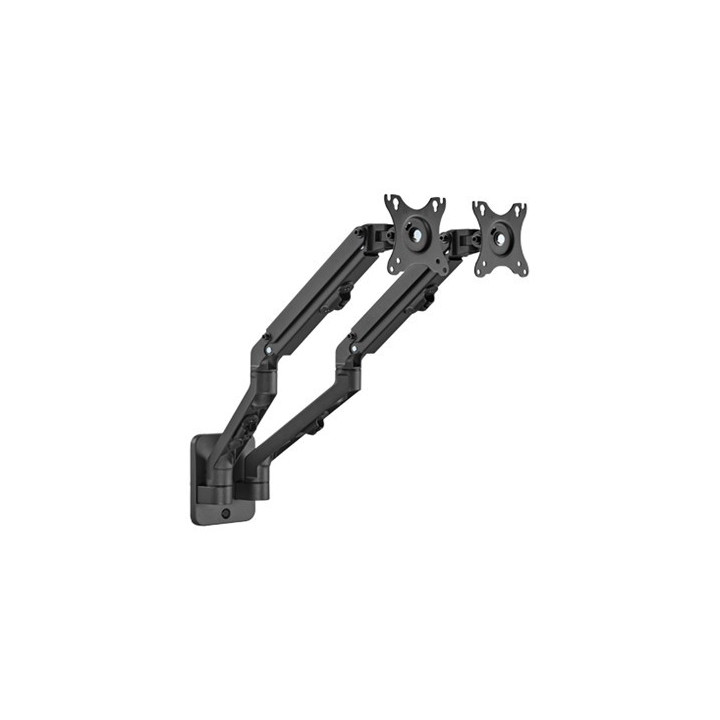 Gembird MA-WA2-01 montagem e suporte para monitores 68,6 cm (27") Preto Parede