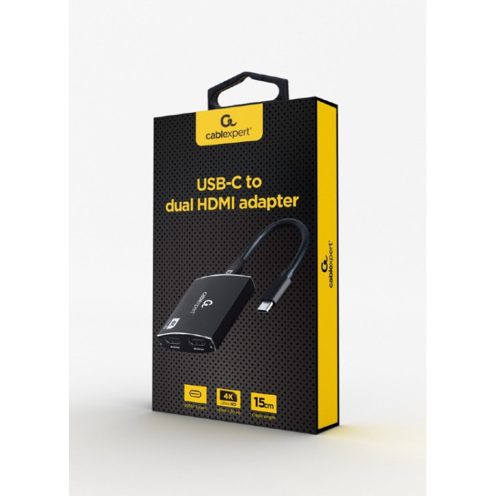 Gembird A-CM-HDMIF2-01 cabo HDMI 0,15 m HDMI Type C (Mini) Preto