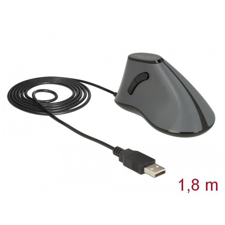 DeLOCK 12527 rato Mão direita USB Type-A Ótico 800 DPI