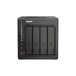 QNAP TS-453E NAS Tower Ethernet LAN Preto J6412
