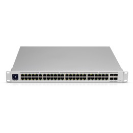 Ubiquiti UniFi USW-PRO-48 switch de rede Gerido L2 L3 Gigabit Ethernet (10 100 1000) 1U Prateado