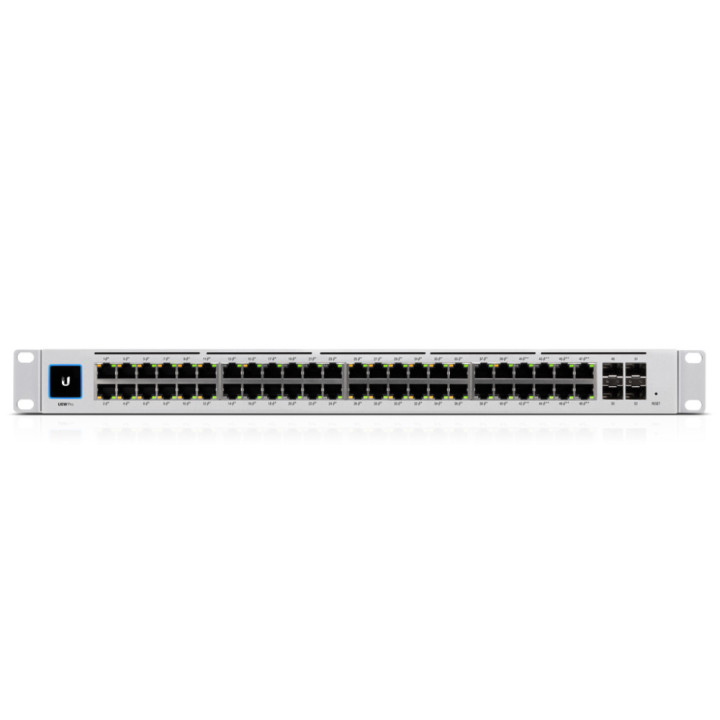 Ubiquiti UniFi USW-PRO-48 switch de rede Gerido L2 L3 Gigabit Ethernet (10 100 1000) 1U Prateado