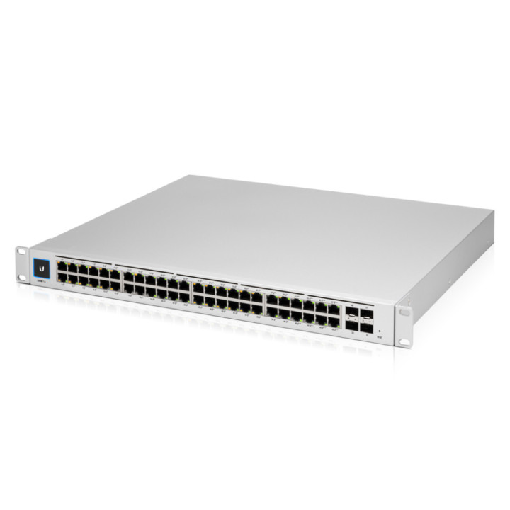 Ubiquiti UniFi USW-PRO-48 switch de rede Gerido L2 L3 Gigabit Ethernet (10 100 1000) 1U Prateado
