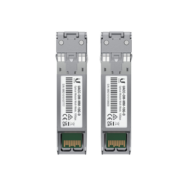 Ubiquiti UACC-OM-MM-10G-D-2 módulo de transcetor de rede Fibra ótica 10000 Mbit s 850 nm