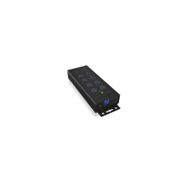 ICY BOX IB-HUB1703-QC3 USB 3.2 Gen 1 (3.1 Gen 1) Type-B 5000 Mbit s Preto