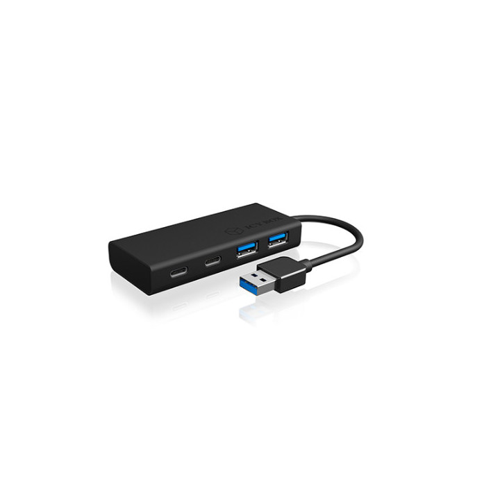 ICY BOX IB-HUB1426-U3 USB 3.2 Gen 1 (3.1 Gen 1) Type-A 5000 Mbit s Preto