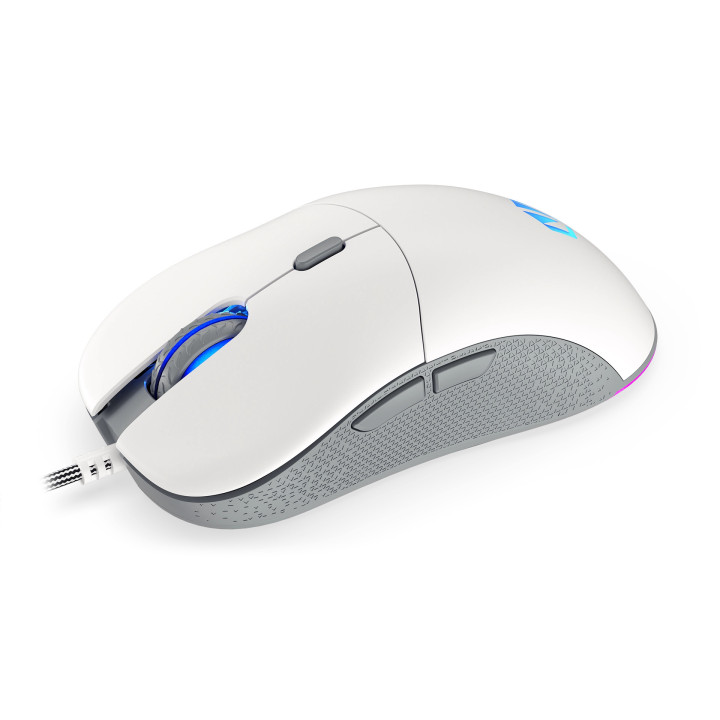ENDORFY GEM Plus Onyx White rato Mão direita USB Type-C Ótico 19000 DPI
